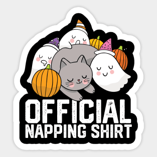 officiall napping shirt Sticker